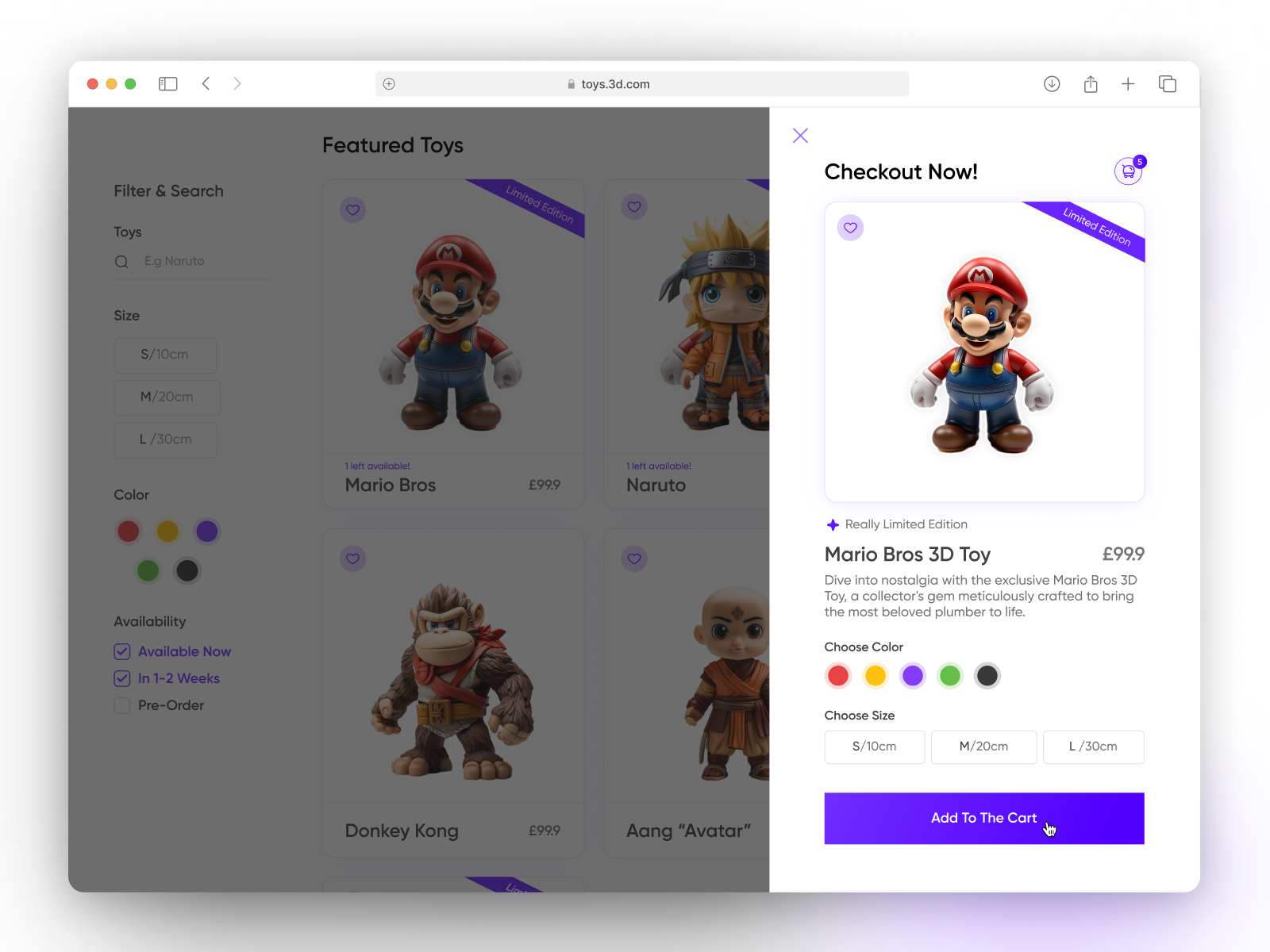 Shopping Toy Experience - UI Design in Light Mode application clean design design desktop e commerce marketplace minimalist product design shop shopping experience toys ui user experience ux web design