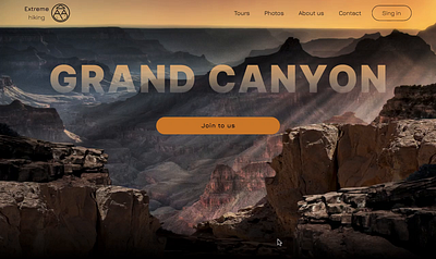 Parallax effect for hiking website. animation design parallax parallax effect ui ux uxui design