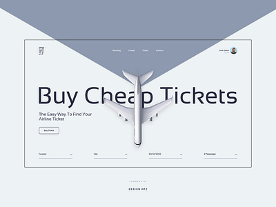 Airline Ticket Booking Website UI animation app desing booking app booking webiste branding graphic design landing page ticket booking website trending ui