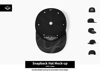 Snapback Hat Mock-up apparel brand branding customizable design fabric fashion graphic design handmade mock mock up mockup pattern print printed product snapback sublimate template wear