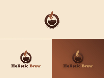 Holistic Brew Logo adobe illustrator branding coffee brand logo coffee logo coffee shop logo design ecommerce logo graphic design illustration logo logo design shopify brand logo shopify logo vector vector art vector logo