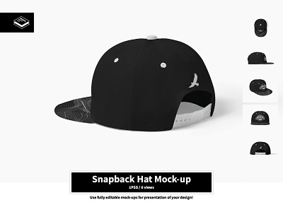 Snapback Hat Mock-up apparel branding brnd customizable design fabrick fashion graphic design handmade mock mock up mockup pattern print printed product snapback sublimate template wear