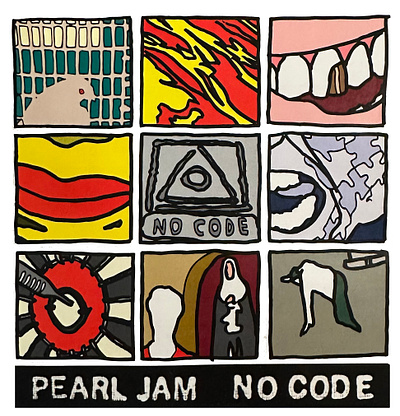 Pearl Jam No Code Concert Sticker Sheet graphic design