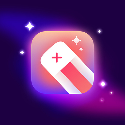 Magic Object Remover - App Icon ai app icon icon design mobile app modern object removal ui