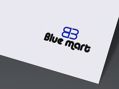 blue mart logo/ logo design/ modern logo 3d animation branding creative logo custom logo graphic design logo logo design mart logo new logo