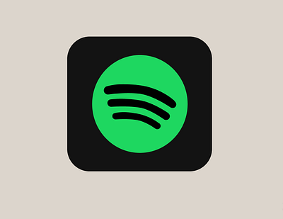 5/100 A spotify app icon design branding dailyui dribble graphic design logo productdesign ui uiuxdesigner ux