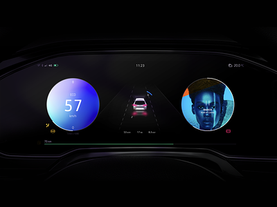 HMI | Concept automotive car car app dashboard hmi ui ux volkswagen