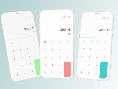 Simple Mobile Calculator App adobe beginner calculator calculator app clay mockup dailyui design figma inspiration mobile app mobile design mobile ui mockup simple ui ui ui challenge user experience user interface ux