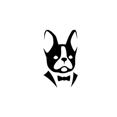 french bulldog boss branding breeds bulldog floral french graphic design illustration logo small dog tie tuxedo
