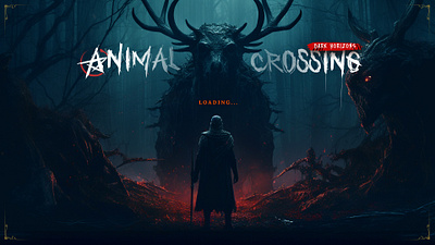 Animal Crossing Reimagined as a Horror Game animal crossing concept dark demon soul grundge horror motion graphics red redesign reimagined sinister texture typography ui video game