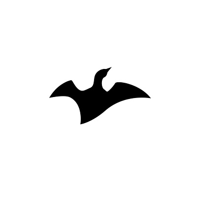 goose black branding flying goose graphic logo simple
