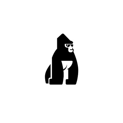 cool gorilla animals ape branding cool gorilla graphic design jungle logo minimalistic monkey simple strong wild