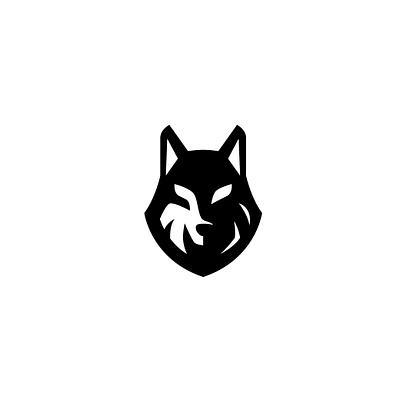 wolf animals black and white branding coyote fox graphic design howl logo monochrome night simple wild wolf