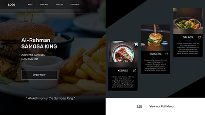 Restaurant website branding design graphic design illustration logo typography ui ux vector