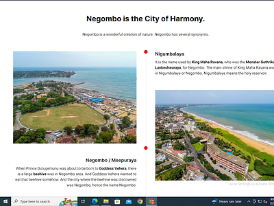 Negombo Municipal Council's Website branding graphic design logo ui webdesign
