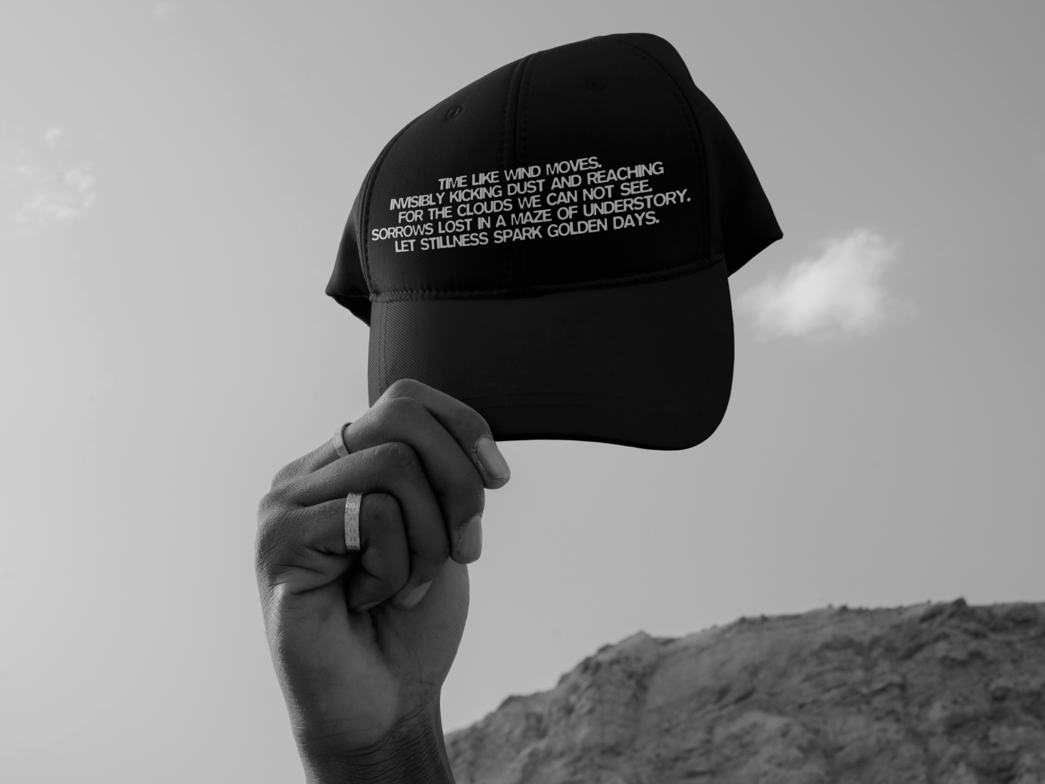 Oyay – Spark Golden Days Hat apparel apparel design brand branding design graphic design identity logo mark merch merch design packaging packaging design poem typography