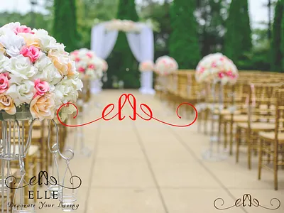 ELLE "Decorate your living" LOGO decoration decorative logo festival logo graphic design interior living design logo logo