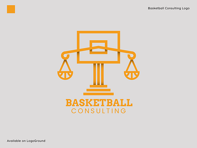 Basketball Consulting logo basketball branding consulting graphic design illustration inspiration law logo logodesign logofolio logos simple yellow