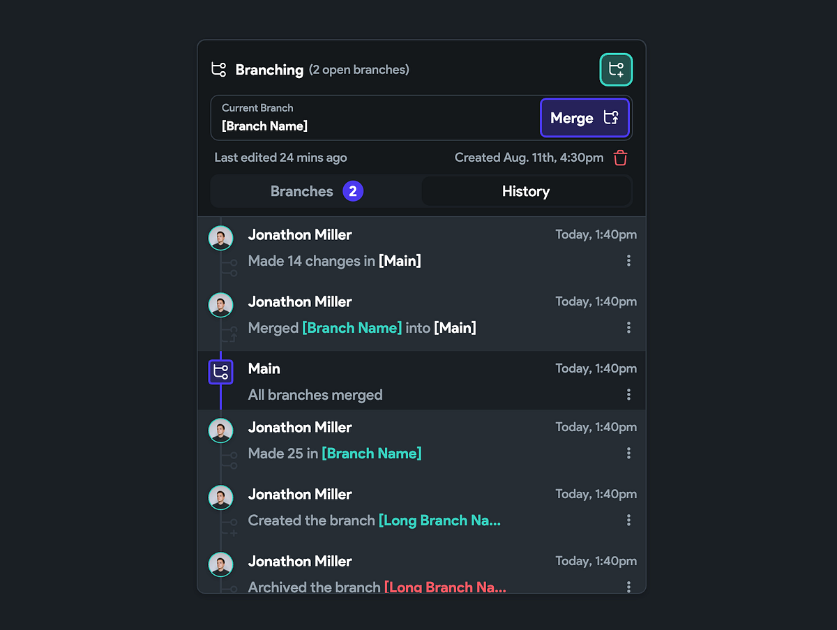 Branching Menu in FlutterFlow by Andrew Daniels on Dribbble