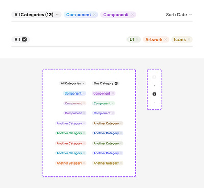 Category Tags Pack from Component Collector category component figma icon odw tag ui