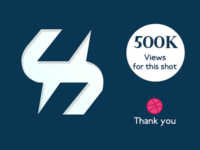 Thank you For 500K. 3d animation branding graphic design logo motion graphics ui