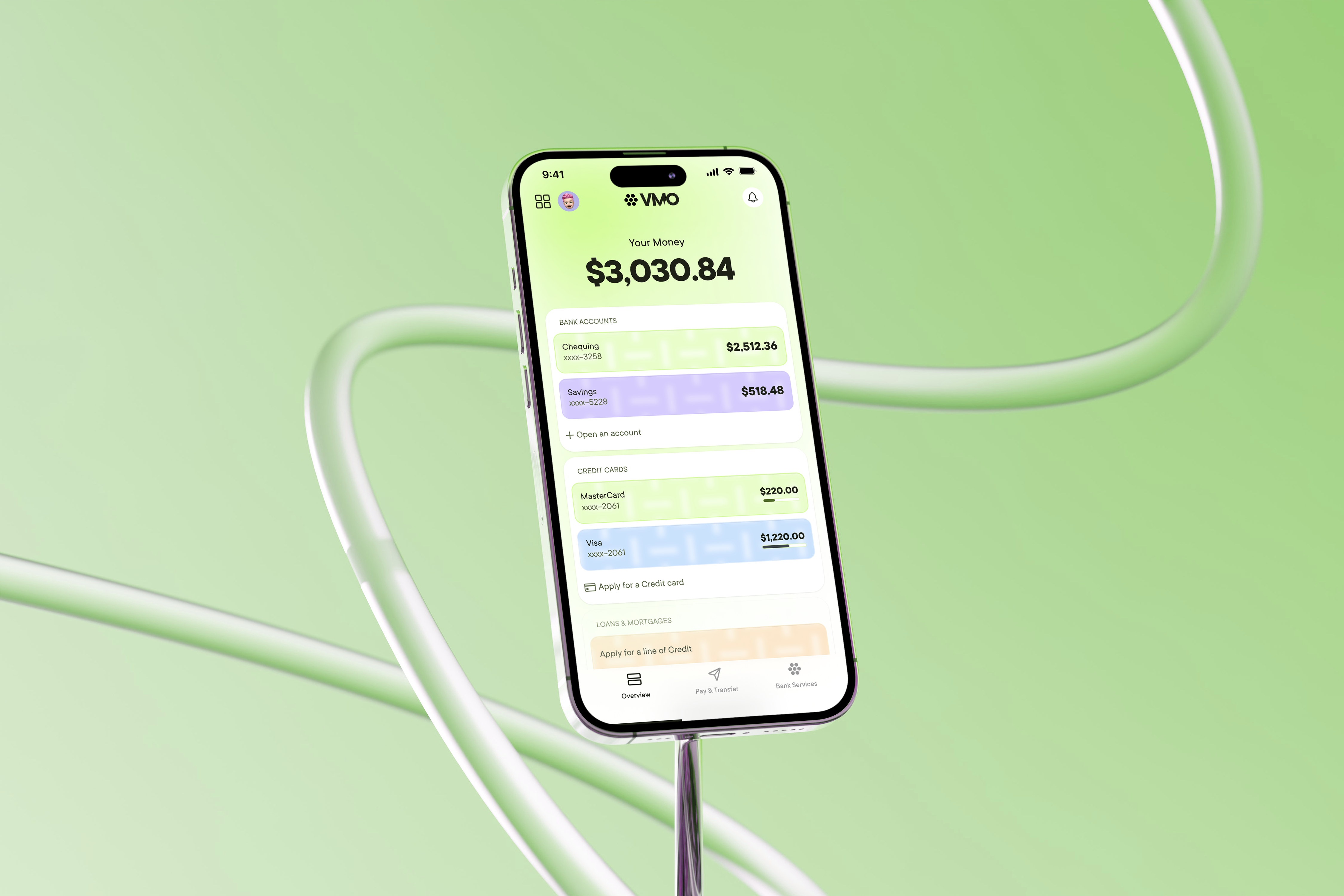 Modern Bank App Concept
