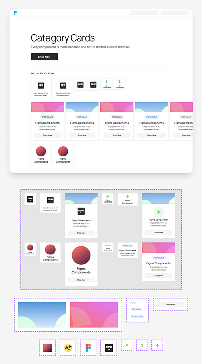 Card: Content Category from Component Collector card category component design figma odw ui