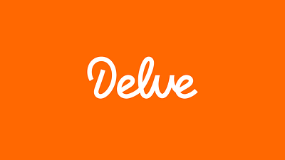 Delve - Logo Design abidisnerd animation brand identity design branding delve logo design education logo energetic logo fun logo illustration language logo logo logo design logotype minimalist logo orange logo playful logo script logo swedish logo design wordmark