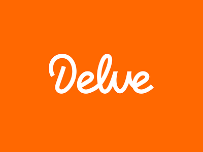 Delve - Logo Design abidisnerd animation brand identity design branding delve logo design education logo energetic logo fun logo illustration language logo logo logo design logotype minimalist logo orange logo playful logo script logo swedish logo design wordmark