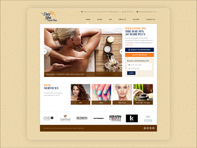 SPA and Massage Landing Page landing page spa landing ui website design