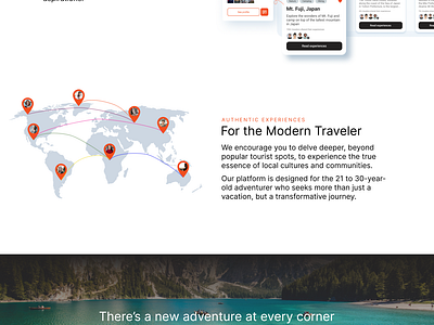 Wayfarer Landing Page design hero hero inspo landing page landing page inspo modern design project travel travel app travel design travel inspo travel website ui ui design