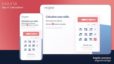 [Daily UI] Day 4: Calculation app brand design branding calculation calculator daily challenge daily ui daily ui challenge design design challenge graphic design illustration landing page logo ui ui challenge ui design ux design web design website design