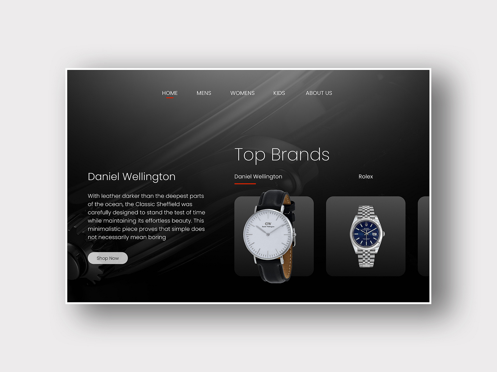 Watch Website UI Design by Pratik Prasad on Dribbble