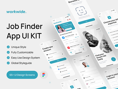 Job Finder App Redesign UI adobe xd app app design apple application branding design figma graphic design interface iphone job mobile ui uiux web design