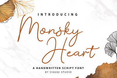 Monsky Heart, A Handwritten Script Font. calligraphy font font script graphic design handlettering handwriting lettering logo monoline product packaging stationery typography