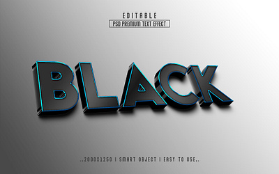 Black 3D Editable Text Effect Style action black black 3d text effect black effect black friday black text new 3d text effect style psd text text