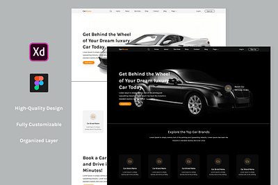 CarHouse UI/UX Design app branding car company website car distributor car manufacturer company website car retailer car showroom car showroom website car website carhouse design graphic design landing page design single landing page ui uiux design ux vector