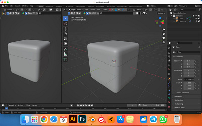 The process of making Gift Box 3d 3d modeling