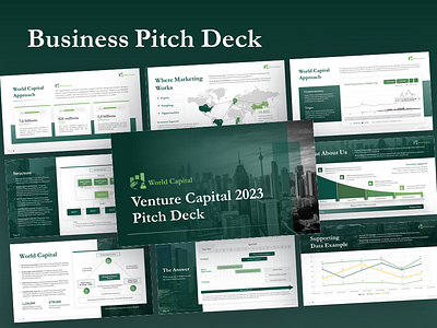 Business Pitch Deck business design infographic pitch deck powerpoint ppt presentation presentation design