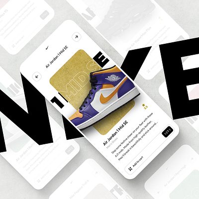 Nike Shoe App app application branding dailyui design figma illustration logo mobile mobiledesign ui uidesign