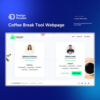 Coffee Break Tool Web Design