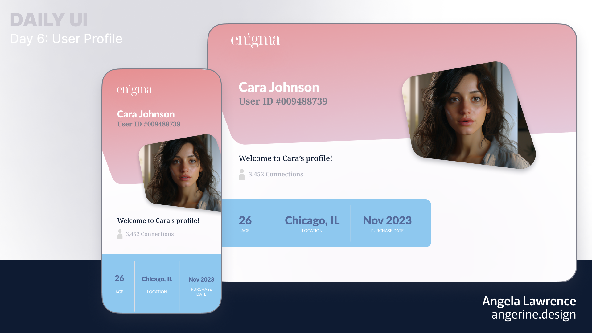 [Daily UI] Day 6: User Profile app brand design branding daily challenge daily ui daily ui challenge design design challenge graphic design illustration landing page logo profile page profile settings social media profile ui user profile web design website design