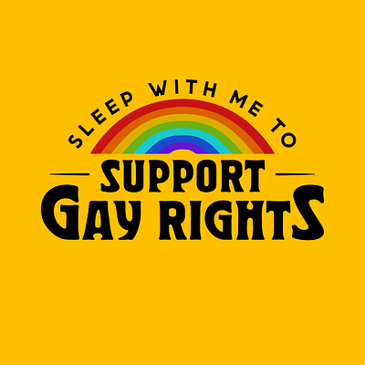 Support Gay Rights graphic design lgbtq pun vector