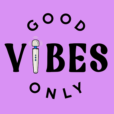 Good Vibes graphic design lgbtq pun vector