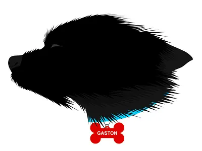 Gaston - Dog Design dog graphic design vector