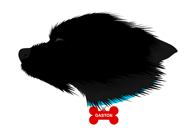 Gaston - Dog Design dog graphic design vector