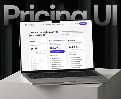 SaaS Pricing Page - Case Study case study pricing pricing design pricing plan pricing table pricing ui saas pricing web design webflow webflow pricing template