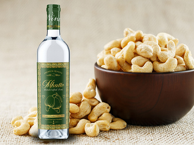 Cashew wine (Feni) Label Design label design wine branding wine label wine label design wine packaging winr