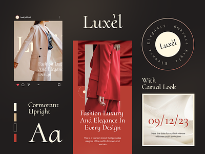Luxèl - Fashion Brand Exploration brand book branding clean concept design fashion graphic design guideline logo photography pitch presentation typography