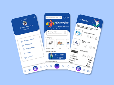 E-commerce app UI Design android app app e commmerce mobile design simple ui